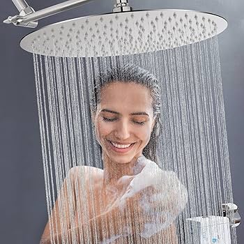 NearMoon Rain Shower Head, Ultra-Thin Design-Pressure
